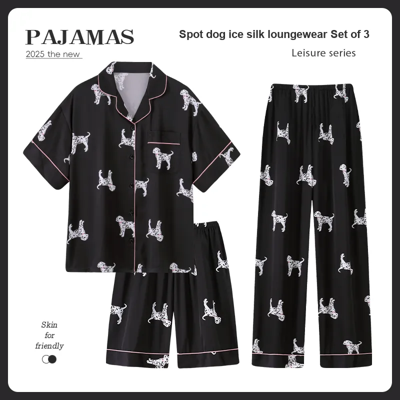Nodos Shield Pajama Set Women's Black-1