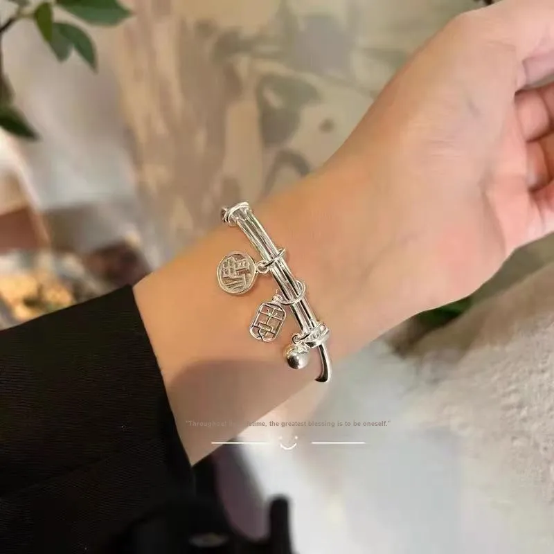 U state 999 Fine Silver Sterling Silver Bracelets Women's-3