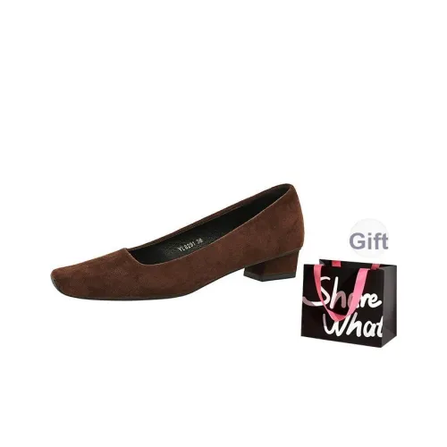 BIGTREE Грубый каблук Высокие каблуки Женские