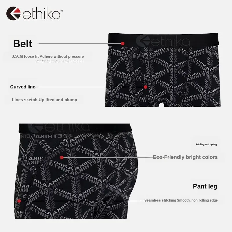 ETHIKA Underpants Men's 1 Pack Black-2