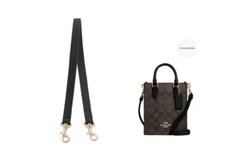 Kim Yeon sha Cow Leather Bag Accessory Bag Strap Women's Black