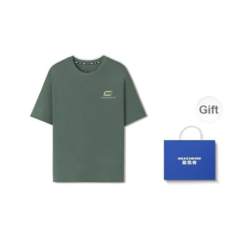 Skechers Sports Life Collection T Shirt Unisex Agave Green-3