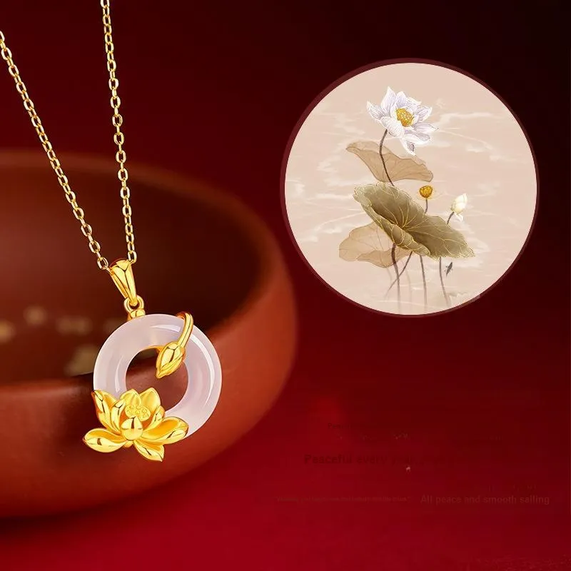 Lang Wind S925 Silver Necklaces Women's-4