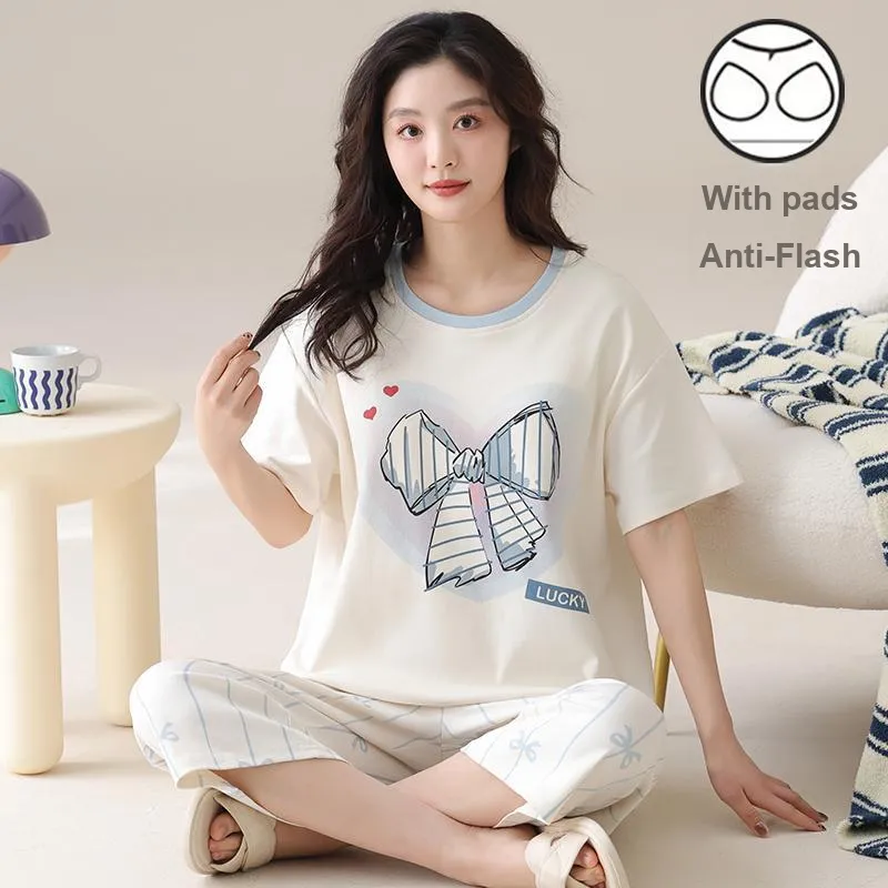 Qiao Ni Tong Pajama Set Women's Image Color-3
