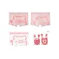 Gift Box Set[Dudu Pig+MiMi Pig+White MiMi Pig+Heart Knitted Bag]