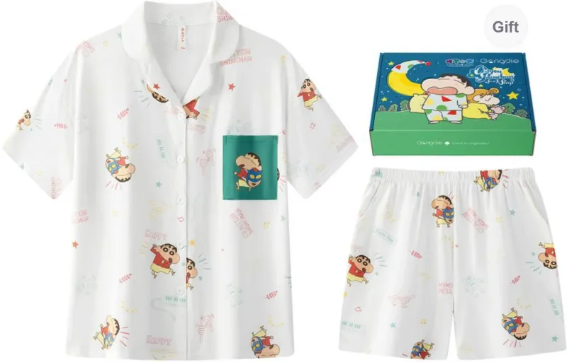 Gongdie x LABIXIAOXIN,LIANMINGKUAN Pajama Set Unisex Gift Box Set White-0