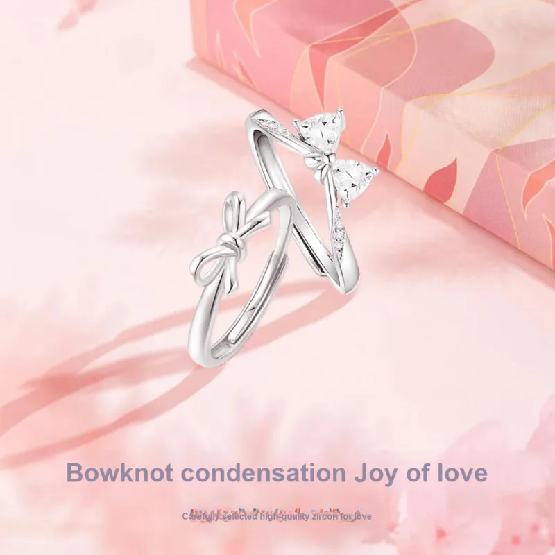 NUSQ Sterling Silver Rings Women's-2