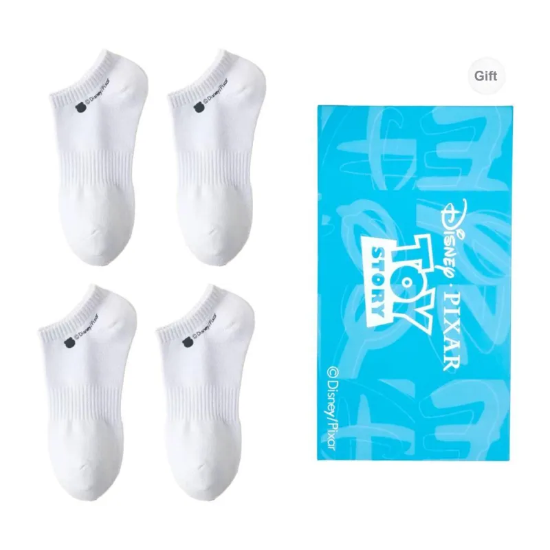Disney No Show Socks Unisex Gift Box Set Of 4-0