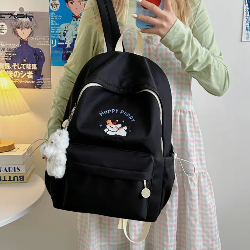 URBAN FOREST Nylon Backpack Unisex Blue/Yellow/Black/White-13