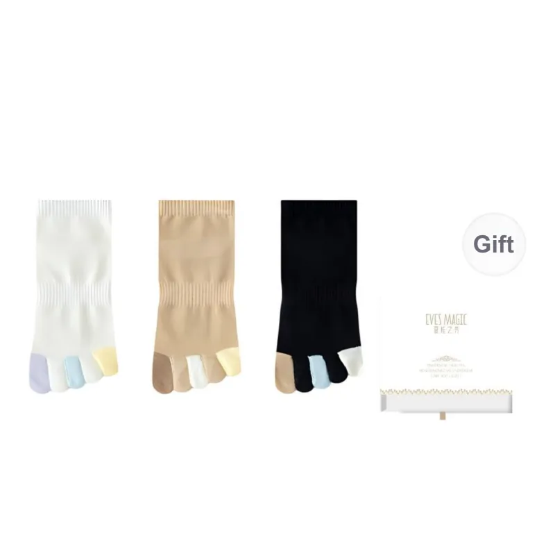XIA.WA.ZHI.XIU Mid Calf Socks Women's Shopping Bag 3 Pack-14