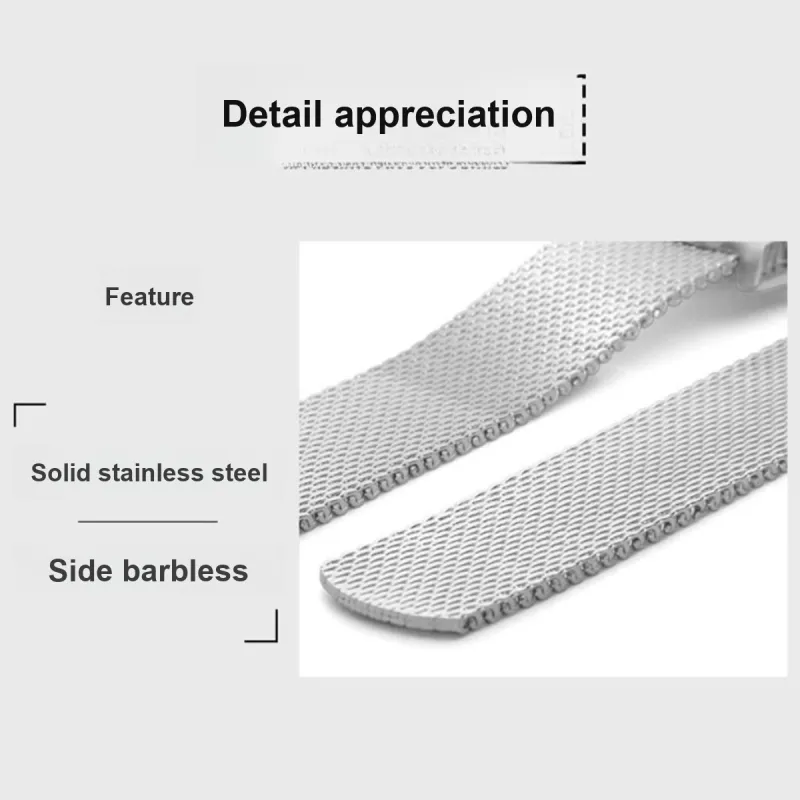 SHIRUI Breguet Phénix Hand Compatibility Watch Band 125 Stainless Steel Material-9
