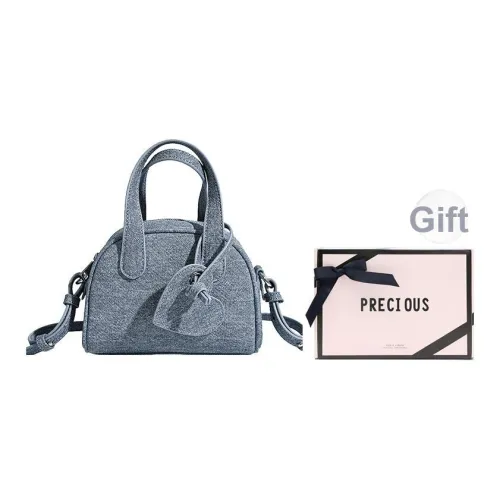 CHRISBELLA ПУ (полиуретан) Bowling Bag Сумка через плечо Сумка стандартная Женская Синий Темно-синий Светло-синий