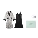 [Gift Box Set]Ink Wash Butterfly Forest Sleep Robe 2-Piece Set