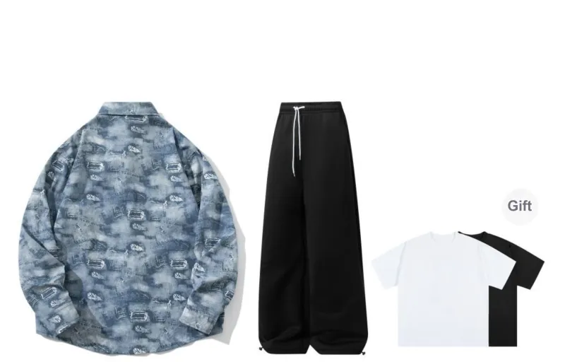 A.X.S.K Shirt Matching Set Unisex-4