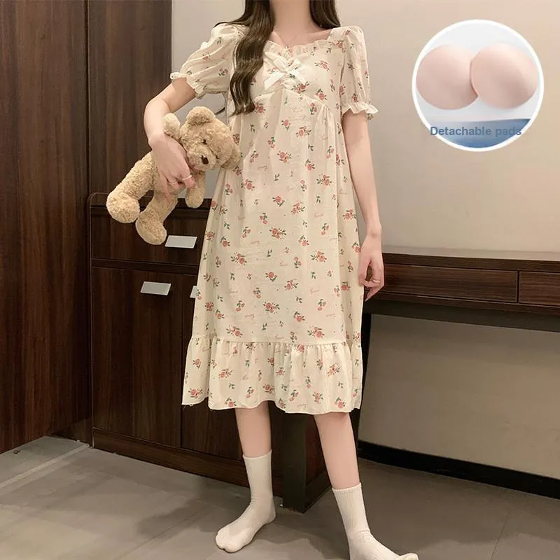 Ta Yan Nightgown Women's Apricot-3