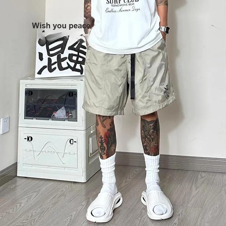 Teenie Weenie Men Camping Cargo Shorts Summer Unisex-2