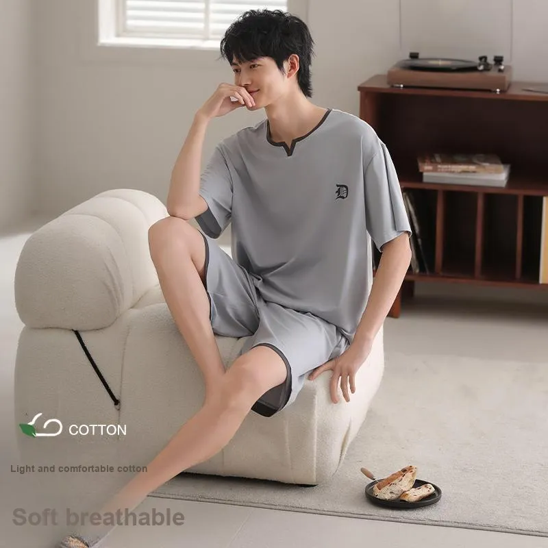 XIA.WA.ZHI.XIU Pajama Set Men's Shopping Bag Image Color-1