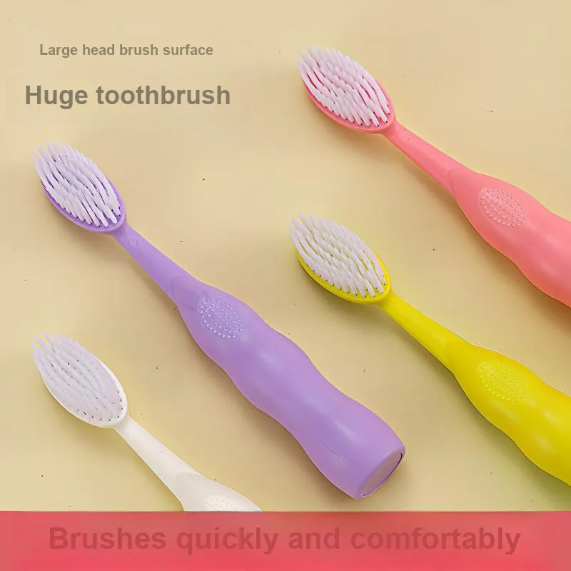 Love Of Wormwood Big Mac Large Head Toothbrush Premium Soft Bristles For Easy Cleaning 2 Pcs-3