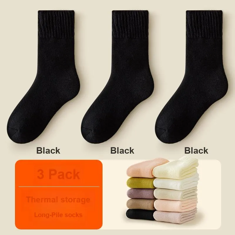 H YXIANG Mid Calf Socks Women's Combo Set-1
