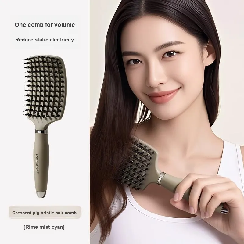 CREATIVE ART Boar Bristle Hair Care Comb Hairdressing Tools Straightening Prosperity-1