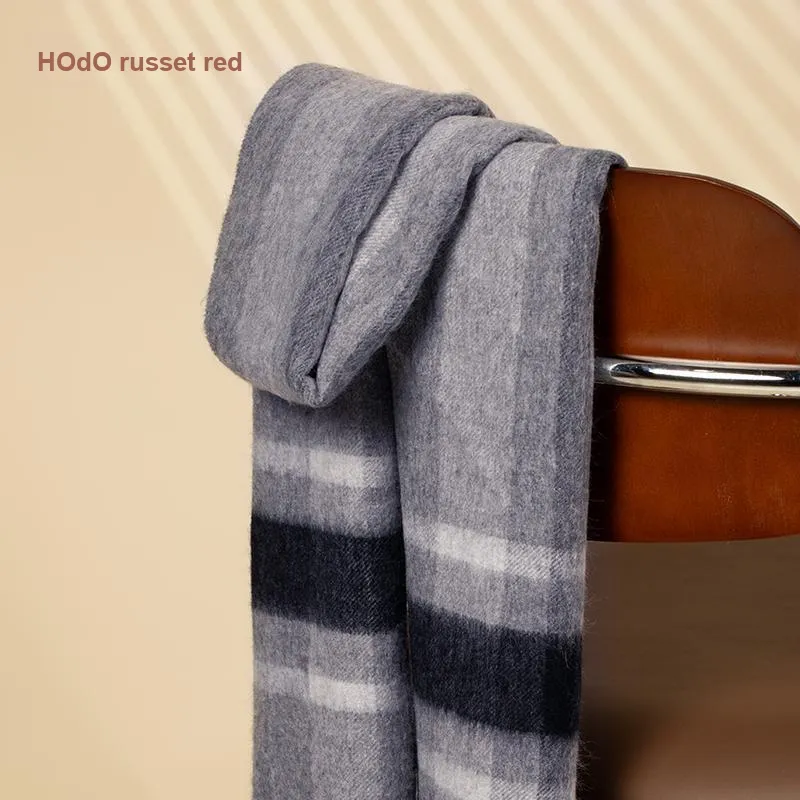 Red Bean 30% Cashmere 70% Wool Knit Scarves Women's-37