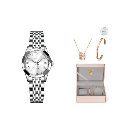 PLAYBOY Collaboration Minimalist Style Fashion Женские часы светящиеся в темноте водонепроницаемые кварцевый механизм