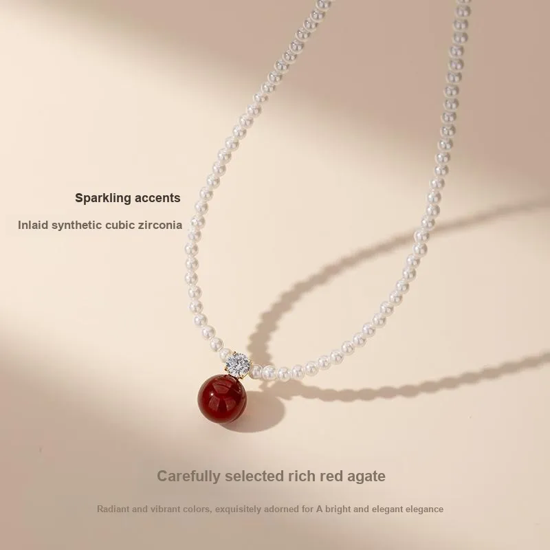 Encounter Gift Agate Jade Necklaces Women's-3