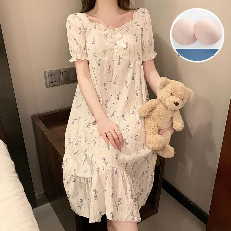 Ta Yan Nightgown Women's Apricot-3