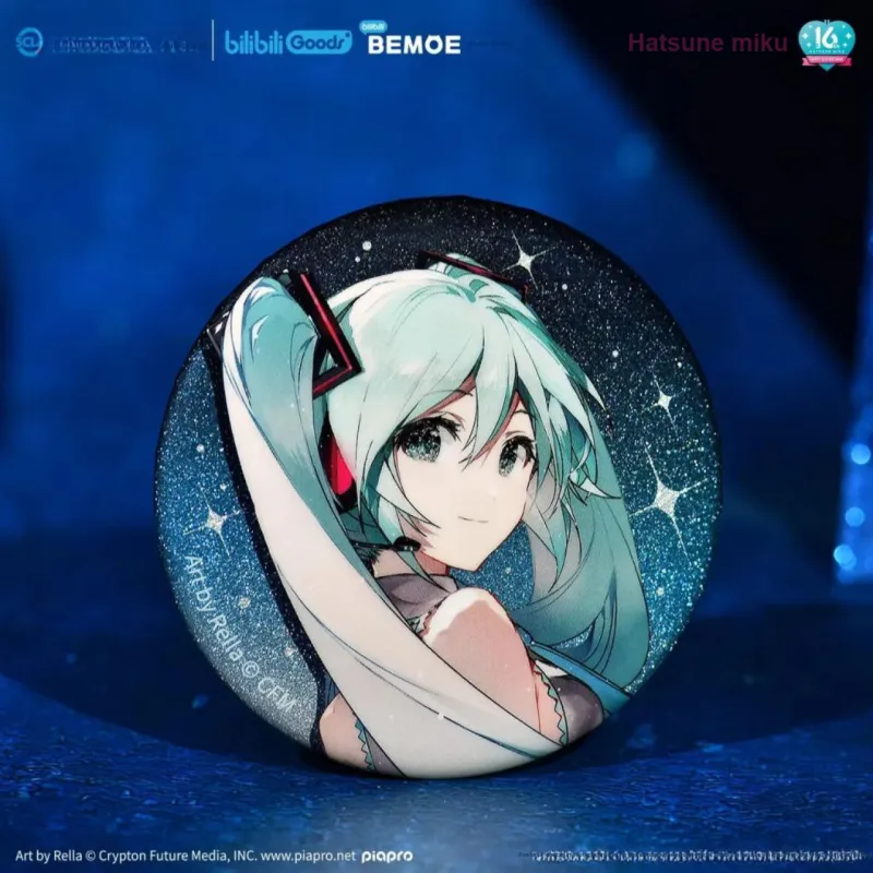 BEMOE Hatsune Miku 16TH Birthday Commemoration Concentrating The Future Badge IP Merch-1