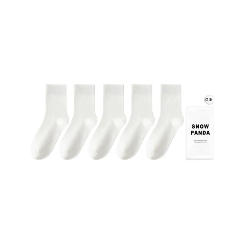 XXLLG Mid Calf Socks Men's Shopping Bag 5 Pack-5