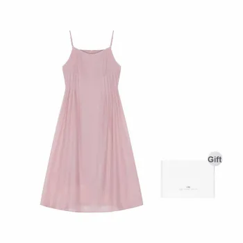 Mo Han Yi Mei Slip Dress Women's Pink