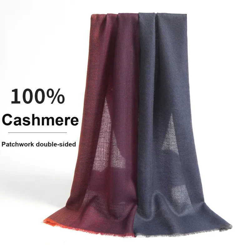 Shanghai Story 100% Cashmere Knit Scarves Unisex 5 Colors To Choose Gift Box Set-3