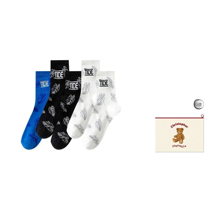 Caramella Mid-Calf Socks Men's Shopping Bag Combo Set-6