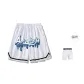 White[Inkjet Letter Blue]with High-Rebound Pants