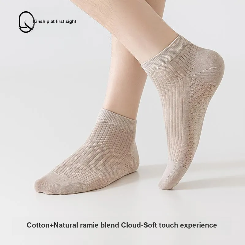 QINXIANGJIAN Ankle Socks Men's 5 Pack-10