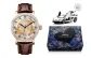 Rose Case Rose Dial Black Needle Brown Belt