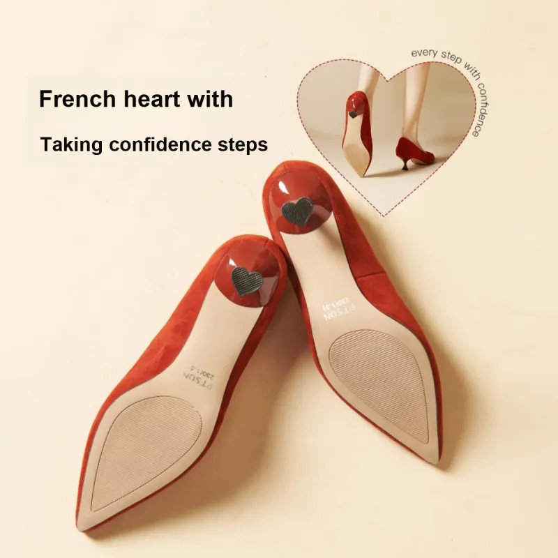 PT'SON Slim Heel High Heels 4.8cm Women's-11