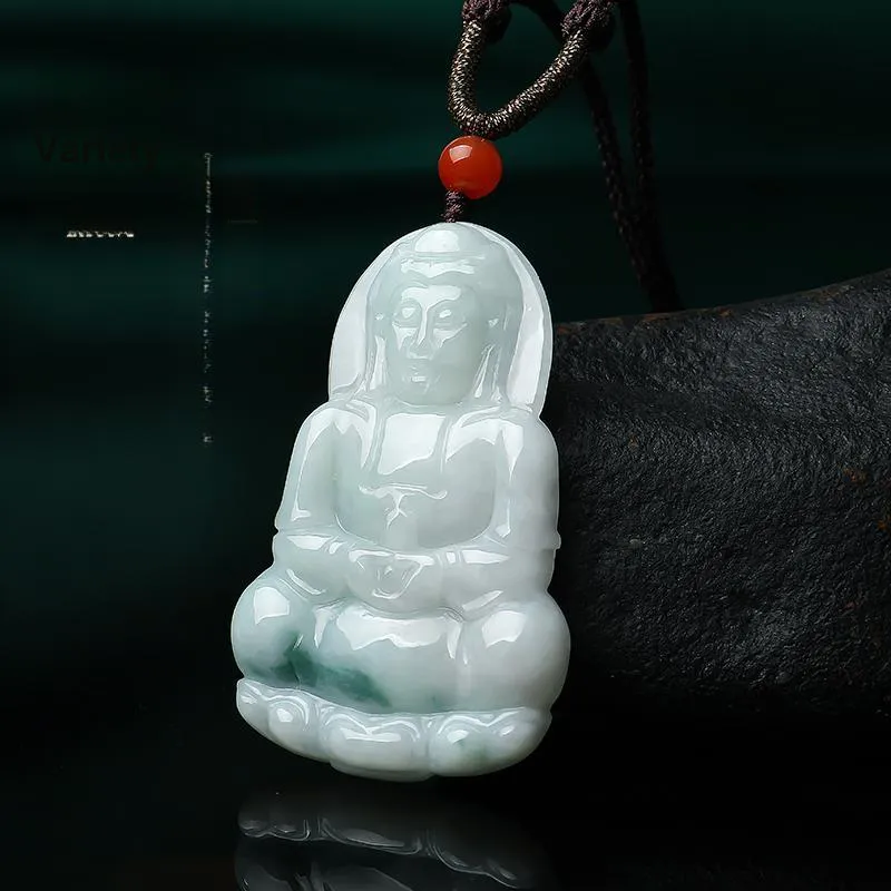With The Heart Of The Jade Glutinous Jade Jadeite Necklaces Men's-4