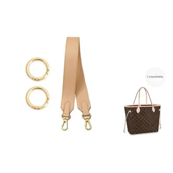 Ingenuity Handmade Cow Leather Bag Straps Women's Beige