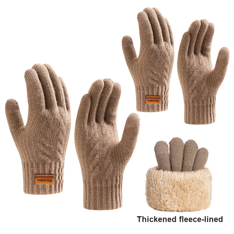 FACTORIAL Plush Knit Gloves Unisex-14