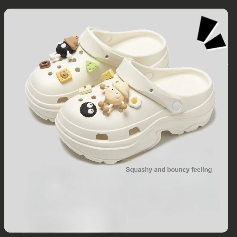 Love Of Wormwood Summer Slip Resistant Students' Eva Squashy And Bouncy Feeling Closed Toe Dormitory Home Slippers-1