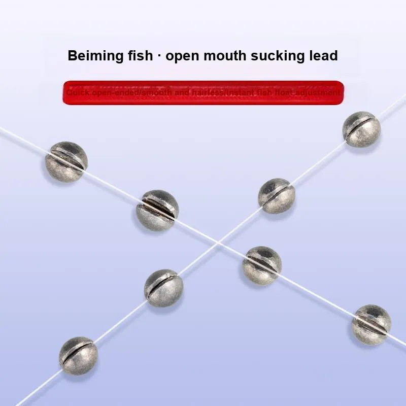BeimingYu Bite-Resistant Lead Open-Ended Lead Fishing Lead Fishing Line Clip-1