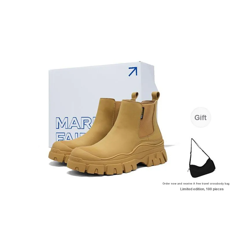 FAIRWHALE Size 1-11 With Travel Bag Attractive Fall And Winter Ankle Boots Men's-10