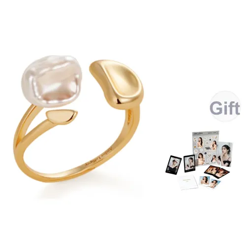 Amber Lollipop Беллфлауэр Коллекция Белый Лепесток Коллекция Пресноводный жемчуг Кольца Женские