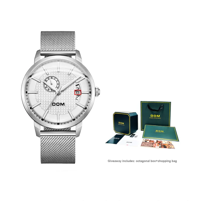 DOM Fully Automatic Collection Mechanical Movement Watch Men's Watches Black Dial 6923411121079-5