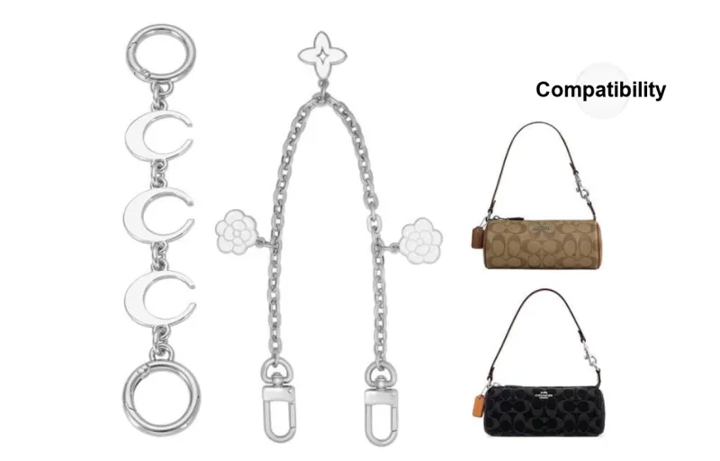 Lan Bao Fan Metal, Alloy Bag Accessory Women's Silver-15