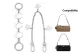 White Moon Extender Chain+Camellia Decorative Chain