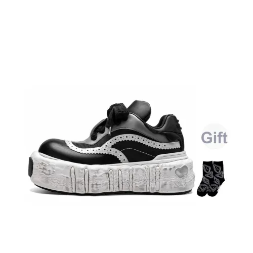 TIMESPEAK Memory Fun Collection Original Avant Garde Увеличение Высоты Дышащий Низкий Топ Casual Женские Черный