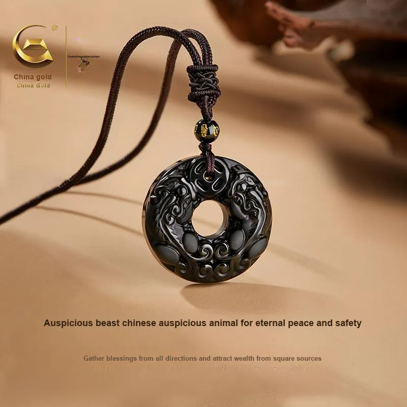 Central Fashion Chalcedony Necklaces Unisex-5