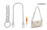 Diamond Single-Sided Buckle+Decorative Chain+Includes Screwdriver